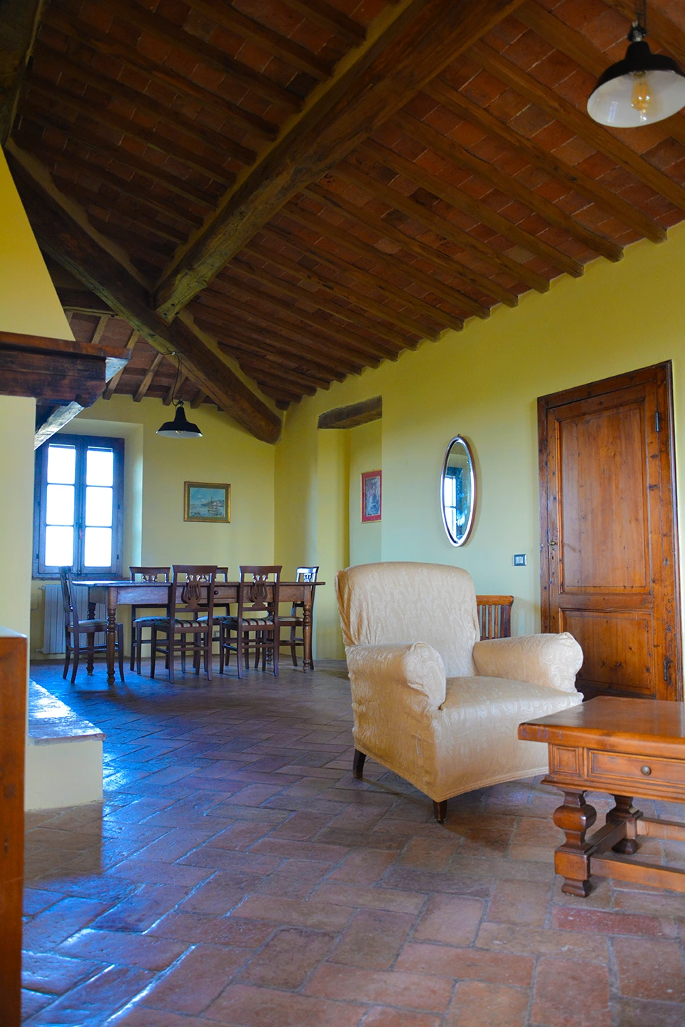 villa con camino toscana per vacanze invernali